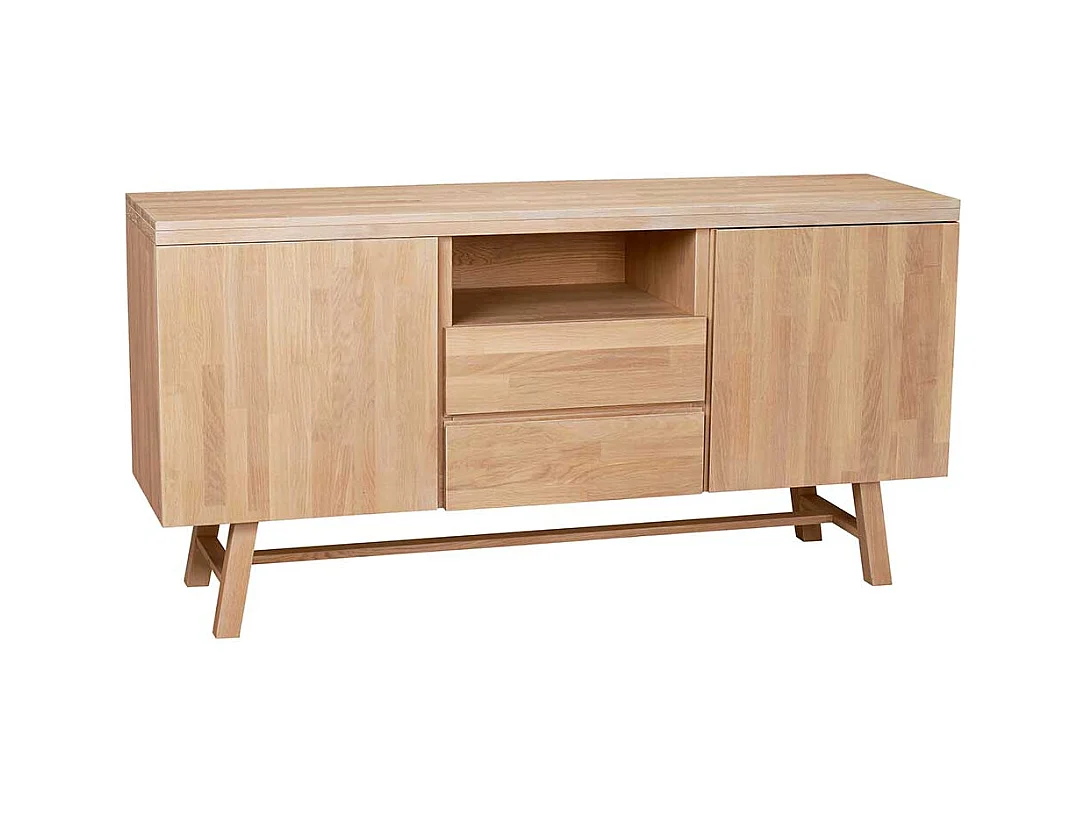 Vollholzkommode aus Eiche Massivholz 160 cm breit