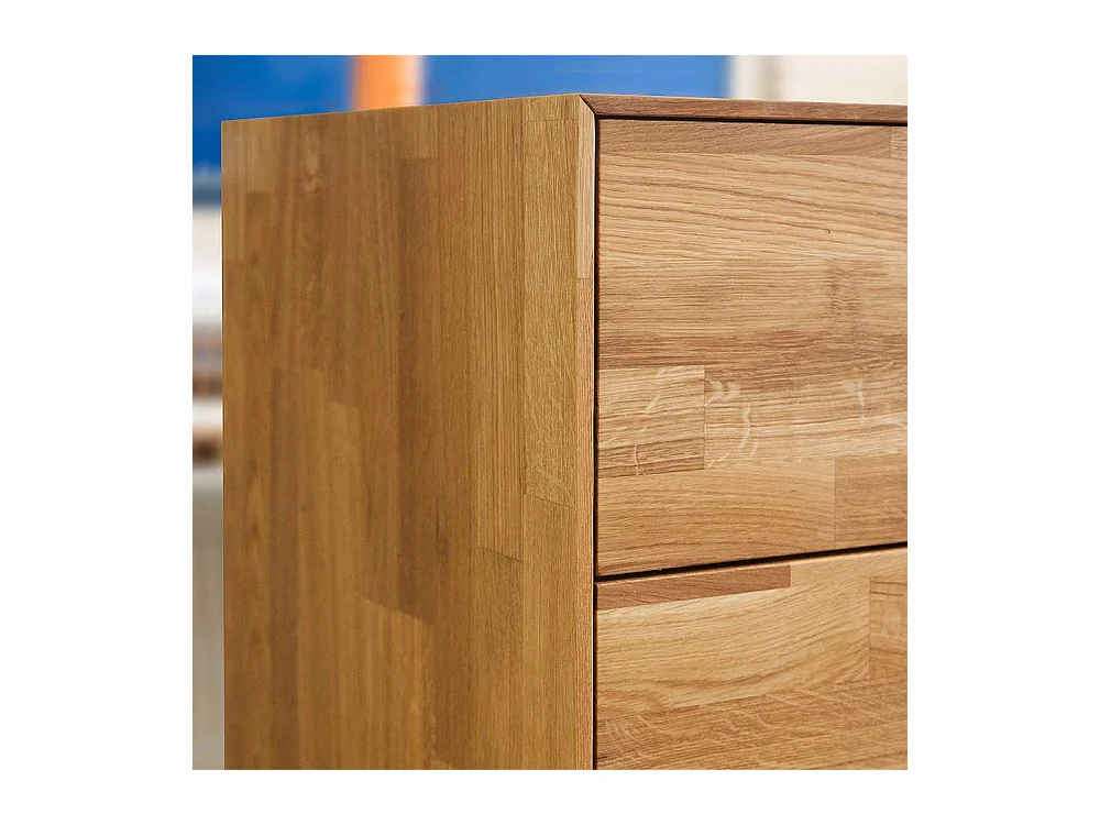 Sideboard mit Schubladen Wildeiche Massivholz