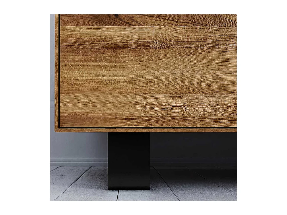 Sideboard mit Schubladen Wildeiche Massivholz