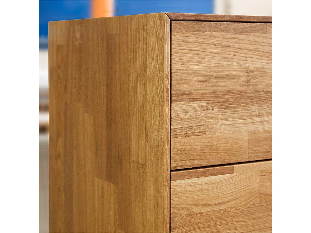 Sideboard mit Schubladen Wildeiche Massivholz