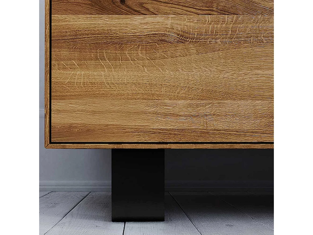 Sideboard mit Schubladen Wildeiche Massivholz