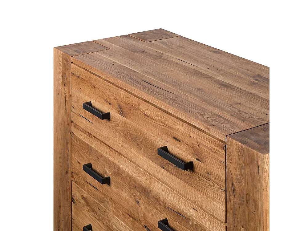 Wohnzimmer Sideboard aus Eiche Massivholz Schubladen