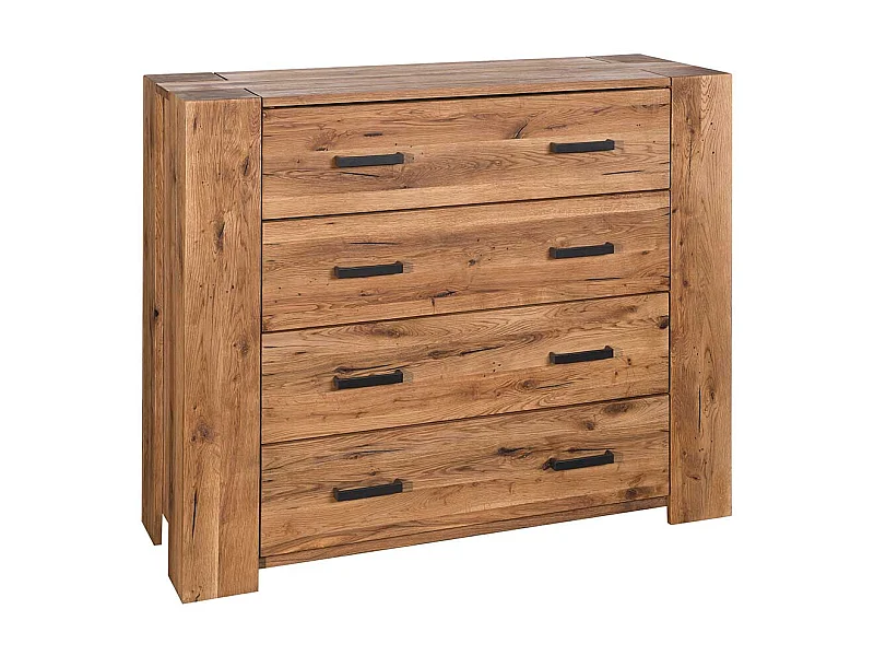 Wohnzimmer Sideboard aus Eiche Massivholz Schubladen