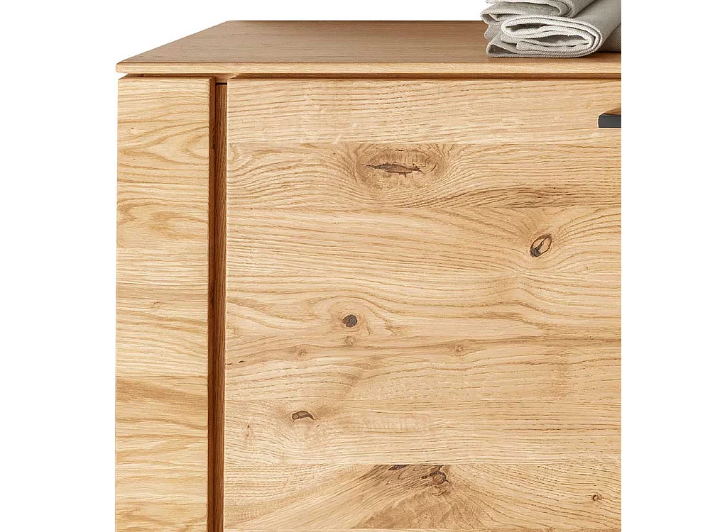 Esszimmersideboard Wildeiche massiv in modernem Design zwei Schubladen