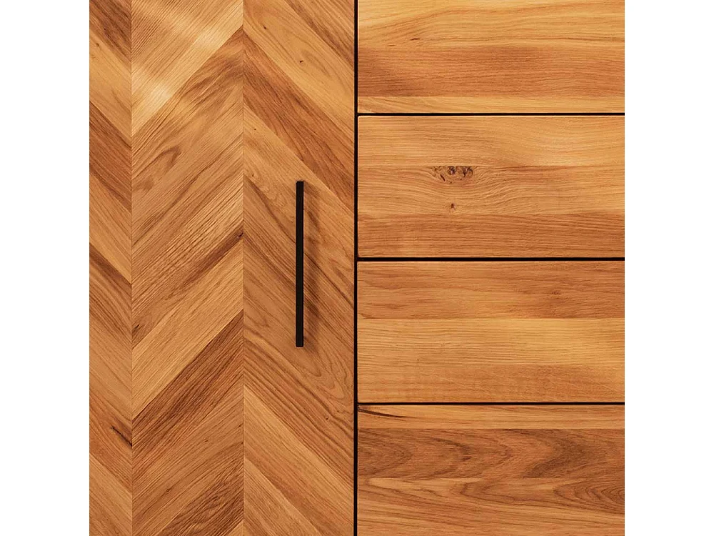 Sidebord Esszimmer aus Wildeiche Massivholz sieben Schubladen