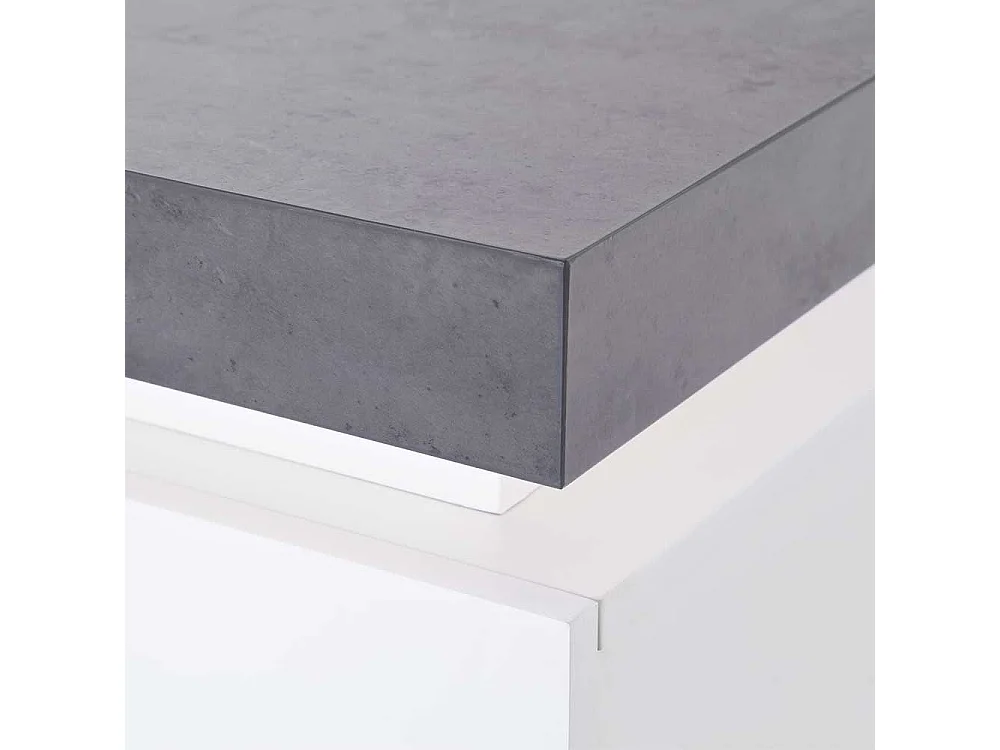 Sideboard in Weiß Grau Beleuchtung