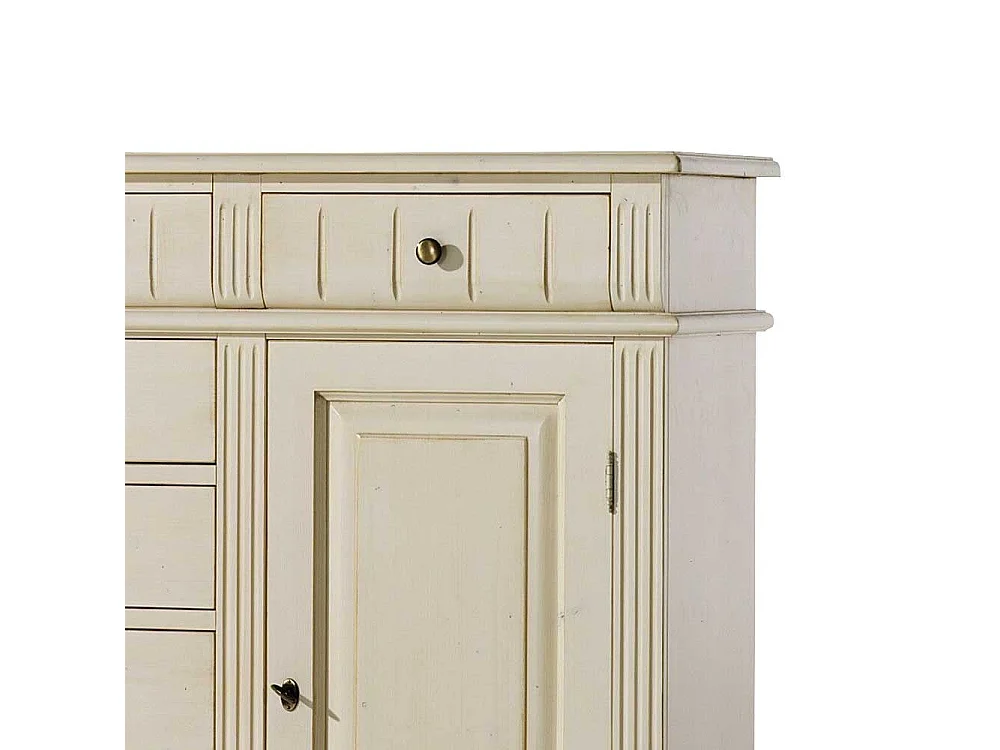 Fichte Sideboard in Creme Landhaus Vintage Stil