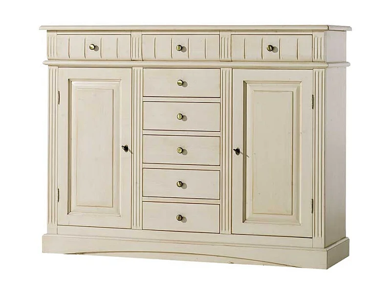 Fichte Sideboard in Creme Landhaus Vintage Stil