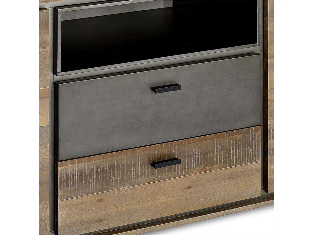Industry Sideboard aus Akazie und Stahl 160 cm breit