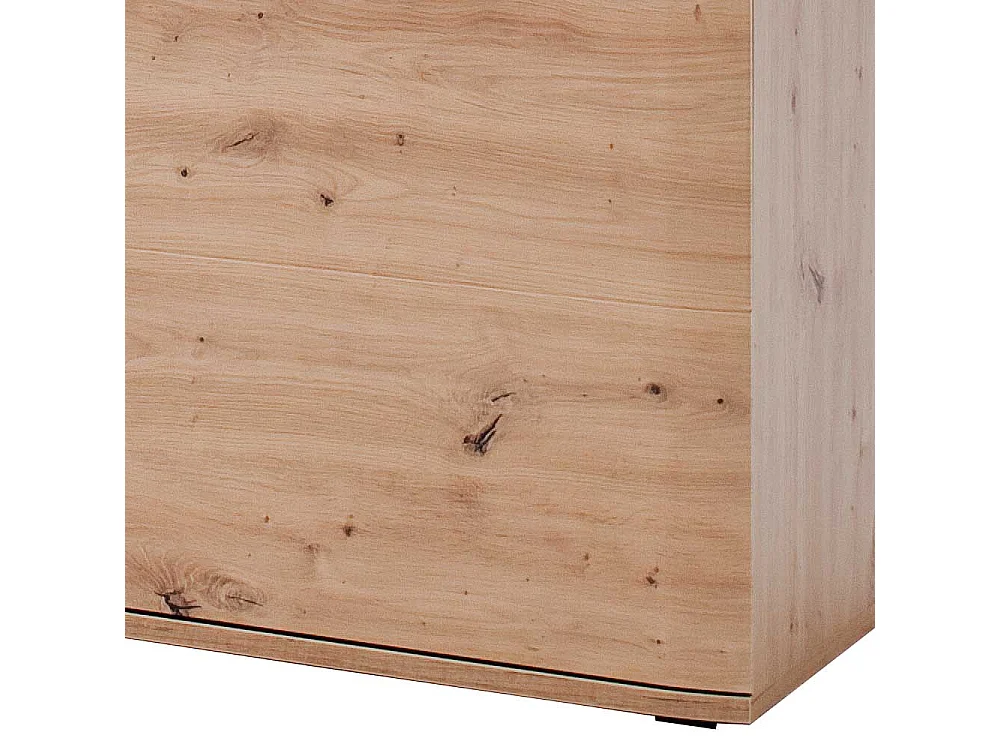 Türen Sideboard in Eichefarben und Anthrazit 180 cm breit