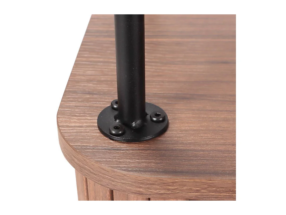 Sideboard Wohnzimmerkommode in Walnussfarben 140 cm breit