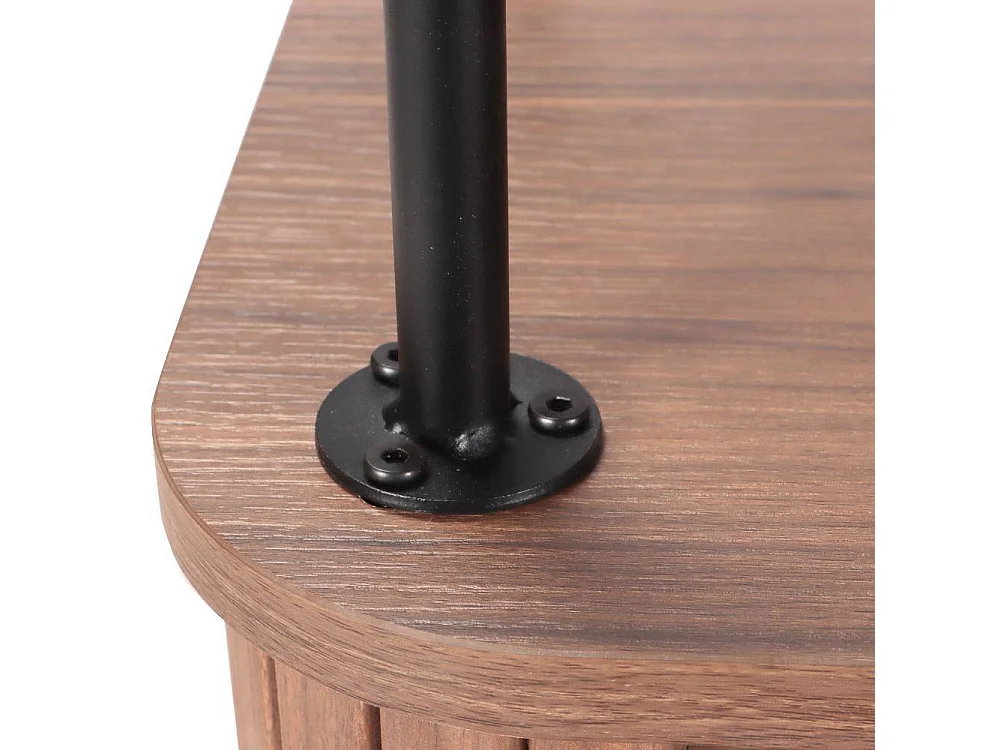 Sideboard Wohnzimmerkommode in Walnussfarben 140 cm breit