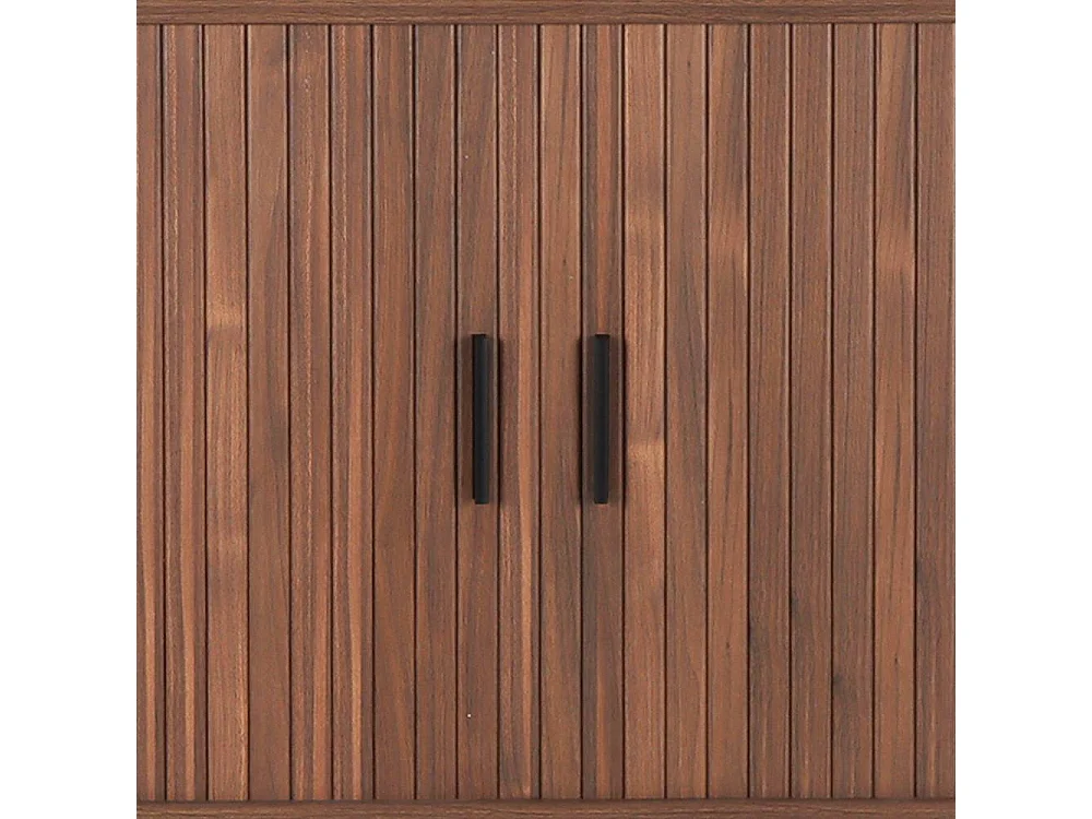 Sideboard Wohnzimmerkommode in Walnussfarben 140 cm breit