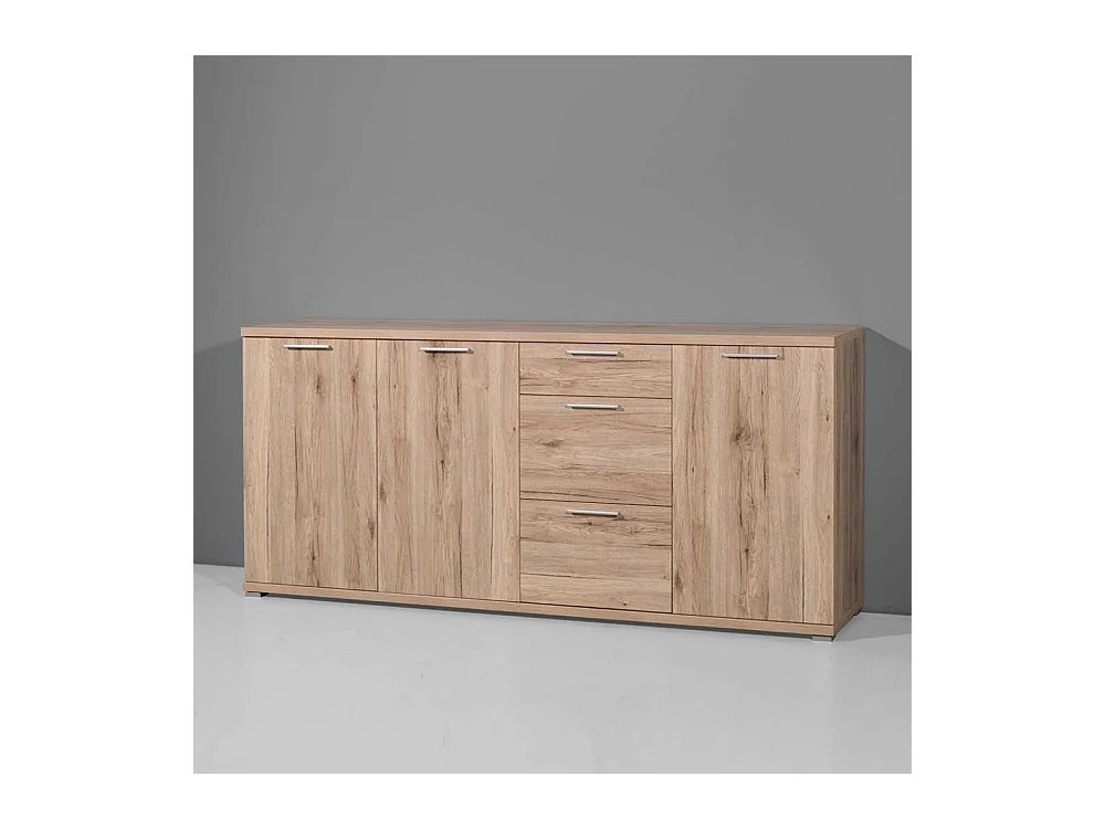 Sideboard mit Metallgriffen Touchwood Dekor