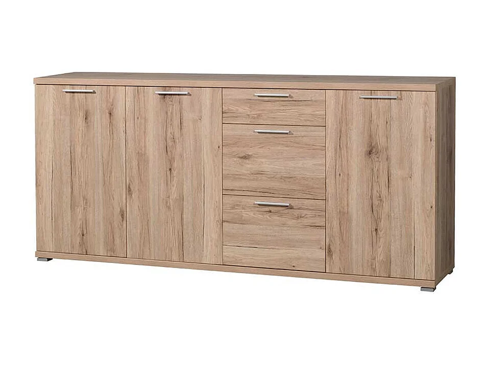 Sideboard mit Metallgriffen Touchwood Dekor