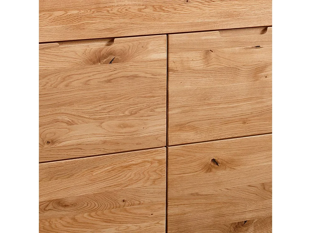 Sideboard Wohnzimmerkommode aus Wildeiche Massivholz 149 cm breit