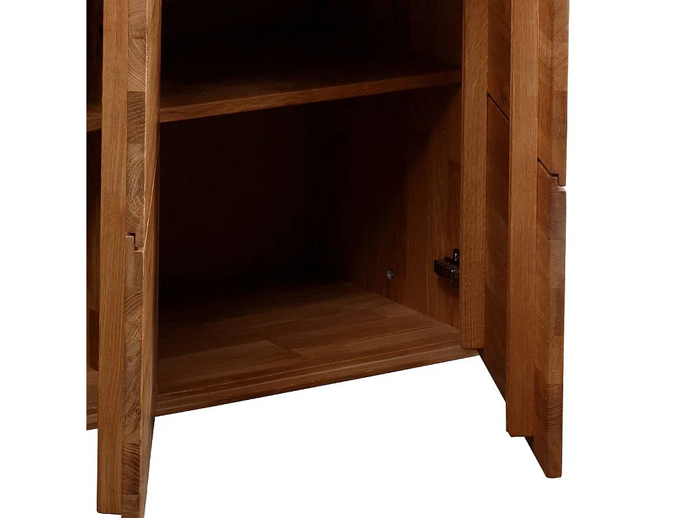 Sideboard Wohnzimmerkommode aus Wildeiche Massivholz 149 cm breit