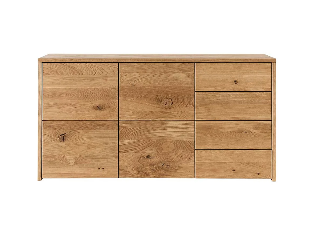 Esszimmersideboard aus Wildeiche Massivholz vier Schubladen zwei Türen