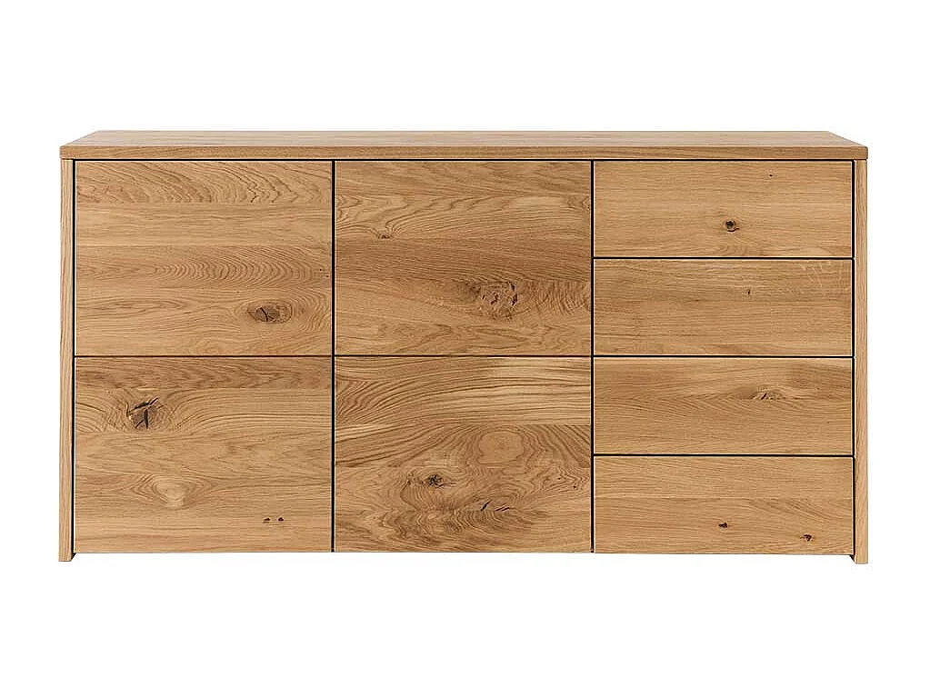 Esszimmersideboard aus Wildeiche Massivholz vier Schubladen zwei Türen