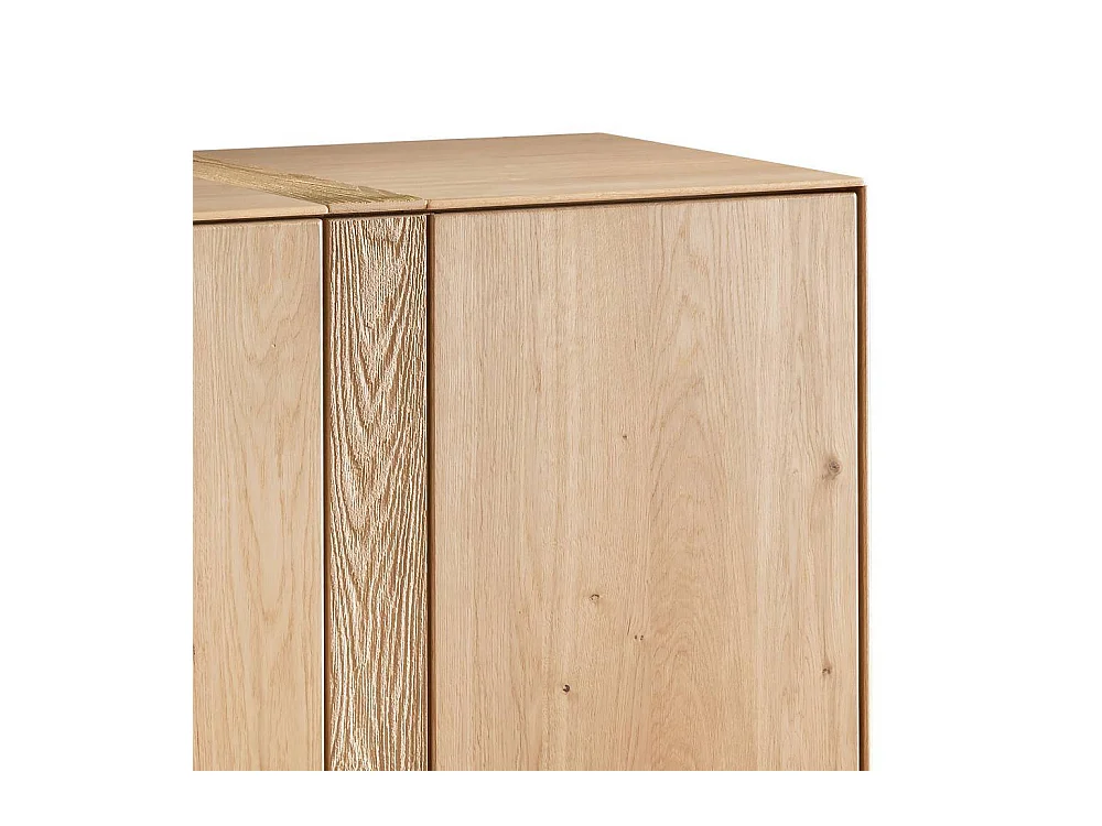 Sideboard Wohnzimmerkommode 3 türig aus Wildeiche Massivholz