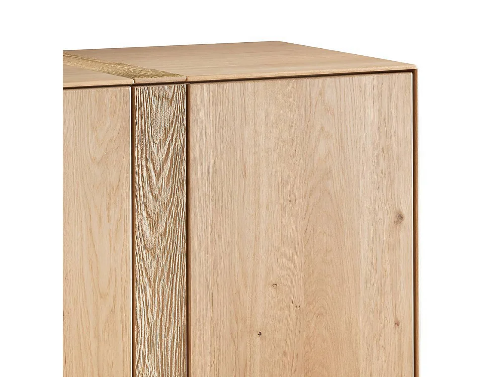Sideboard Wohnzimmerkommode 3 türig aus Wildeiche Massivholz