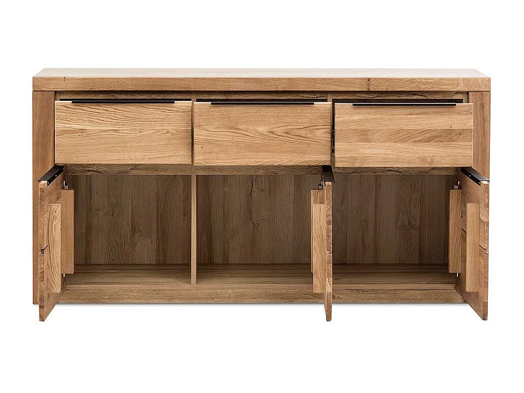 Sideboard in Eichefarben 3 Schubladen 3 Türen