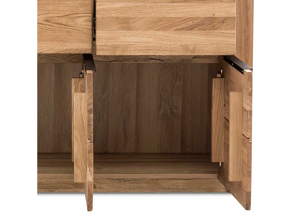 Sideboard in Eichefarben 3 Schubladen 3 Türen