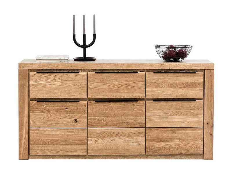 Sideboard in Eichefarben 3 Schubladen 3 Türen