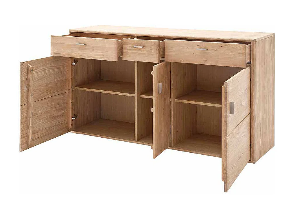 Wohnzimmer Sideboard aus Eiche Bianco geölt