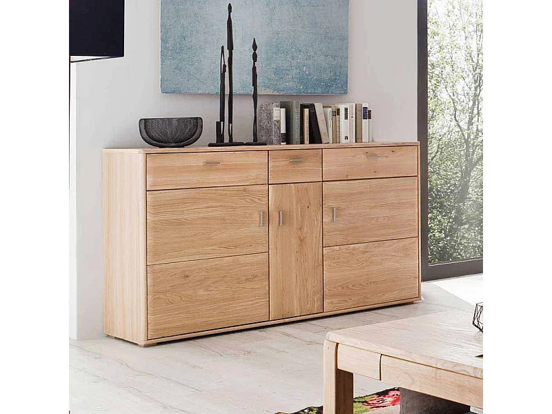 Wohnzimmer Sideboard aus Eiche Bianco geölt