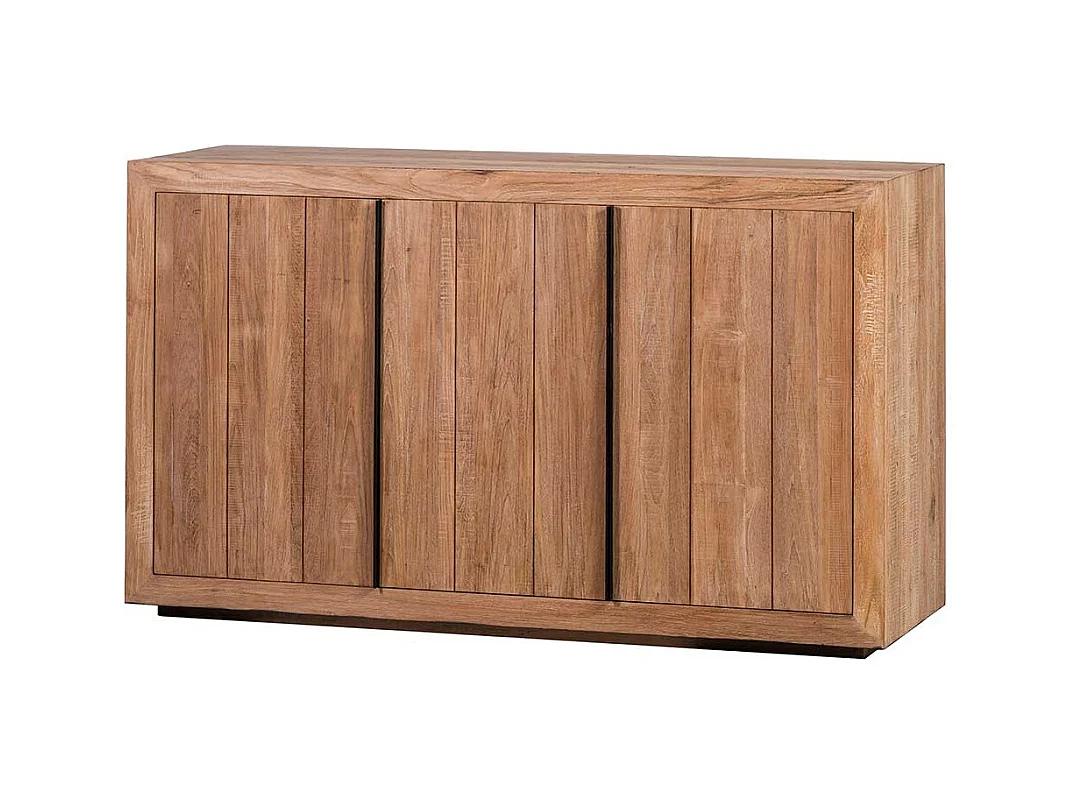 Sideboard aus teilmassivem Teakholz 90 cm hoch