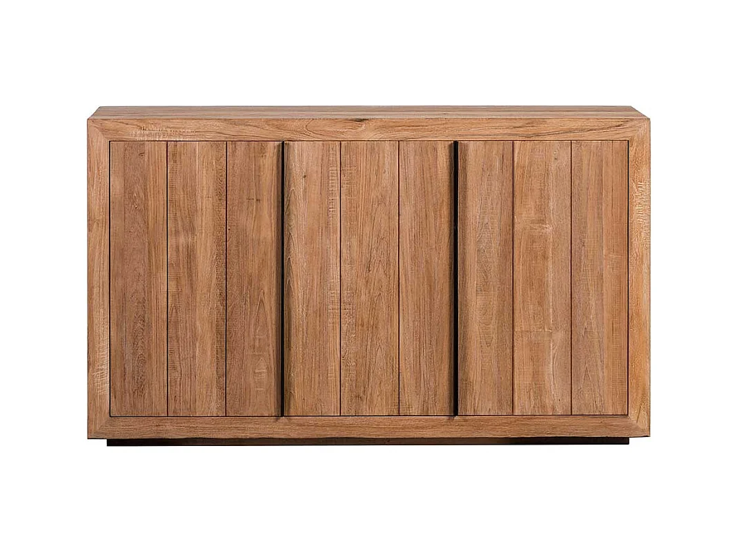 Sideboard aus teilmassivem Teakholz 90 cm hoch