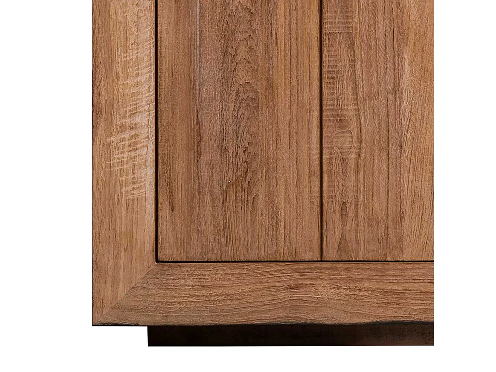 Sideboard aus teilmassivem Teakholz 90 cm hoch