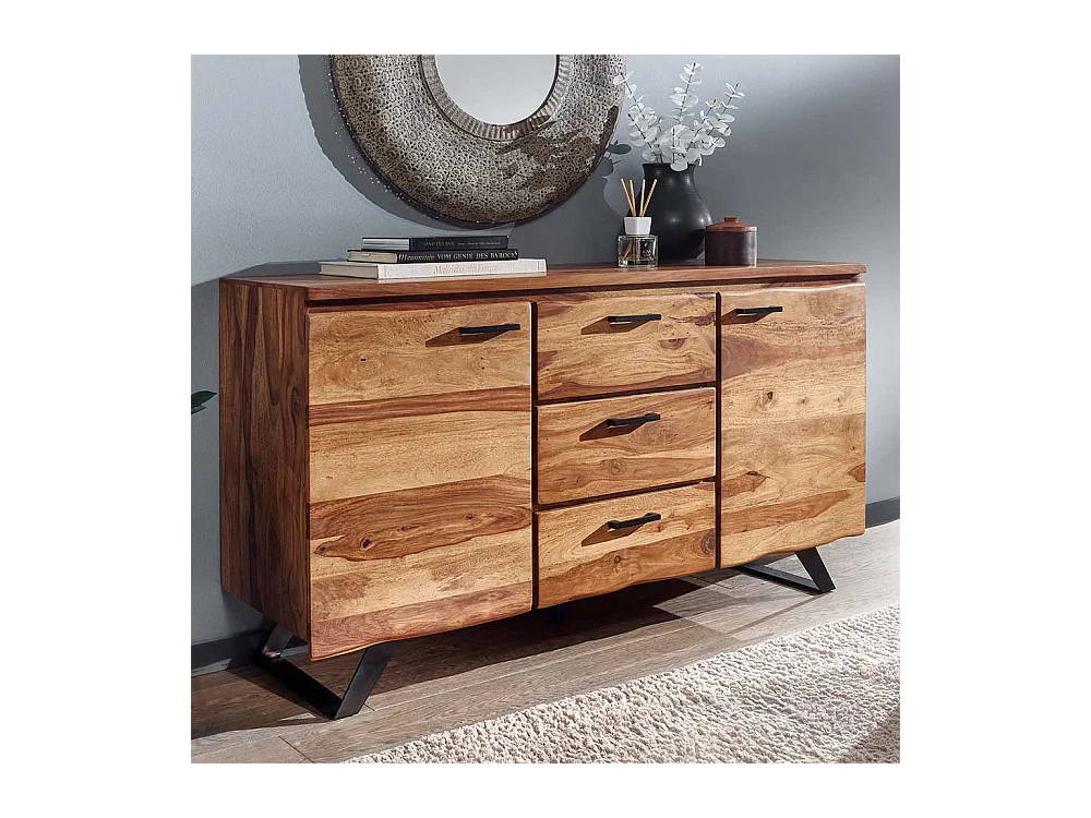 Echtholz Sideboard in modernem Design Sheesham Massivholz