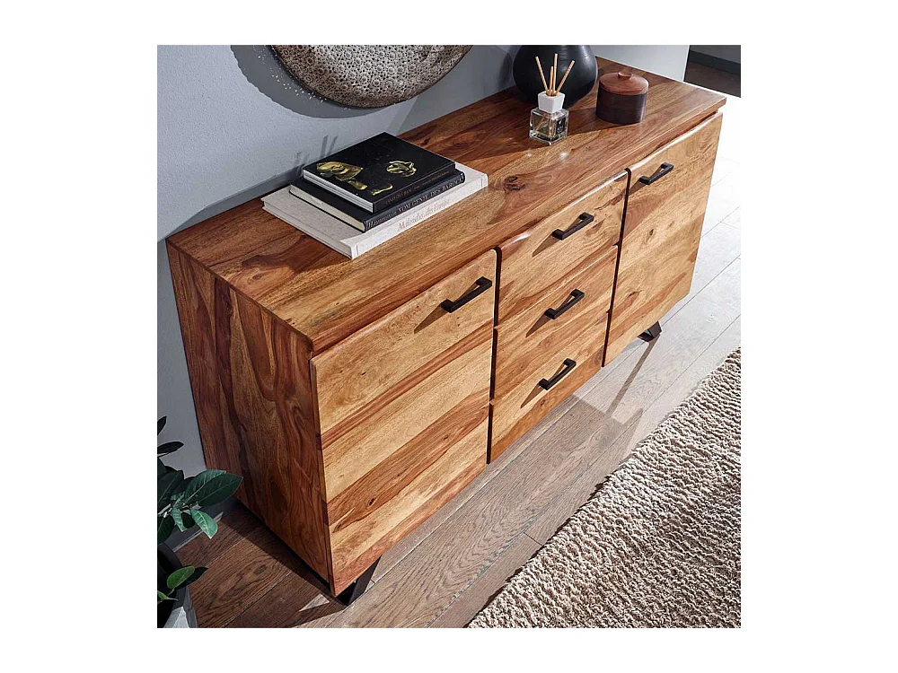 Echtholz Sideboard in modernem Design Sheesham Massivholz