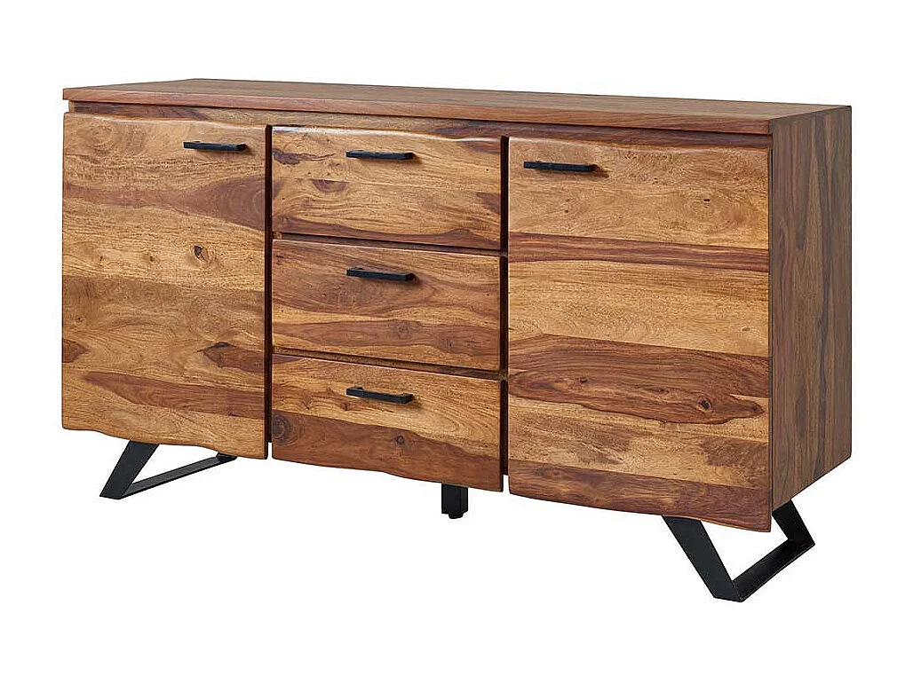 Echtholz Sideboard in modernem Design Sheesham Massivholz