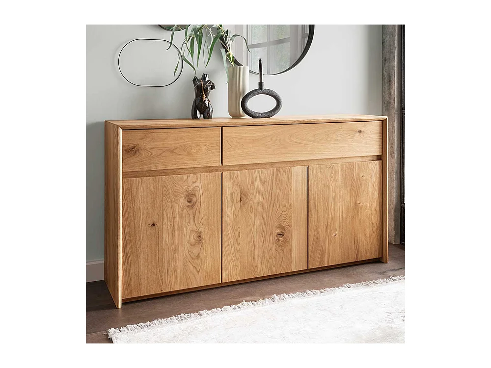 Esszimmersideboard aus Wildeiche Massivholz in modernem Design