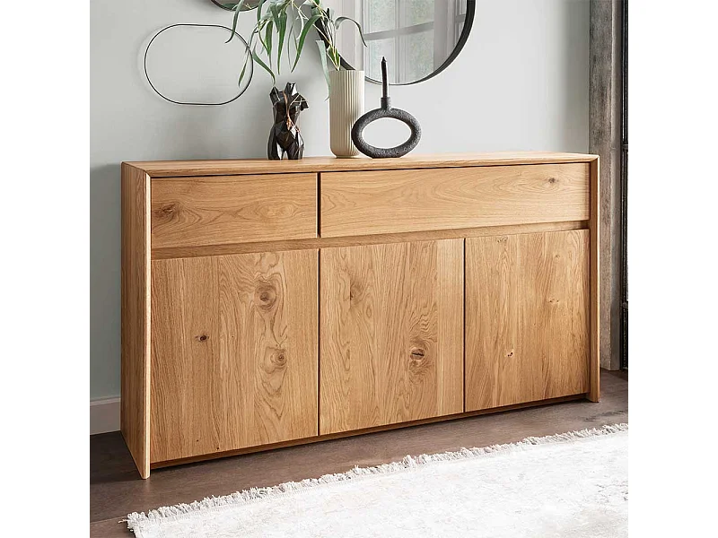 Esszimmersideboard aus Wildeiche Massivholz in modernem Design