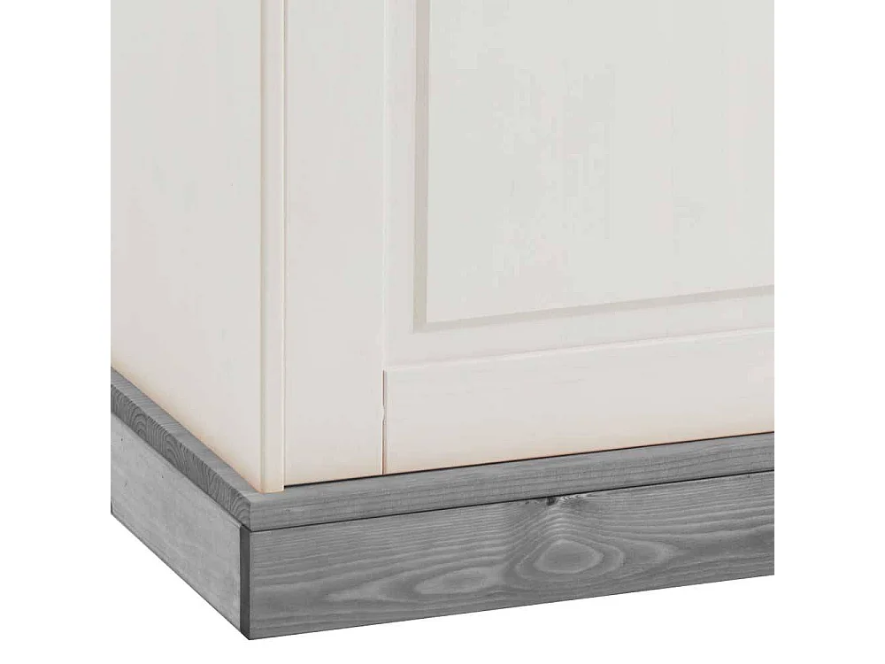 Kiefer Sideboard in Weiß Grau Landhaus