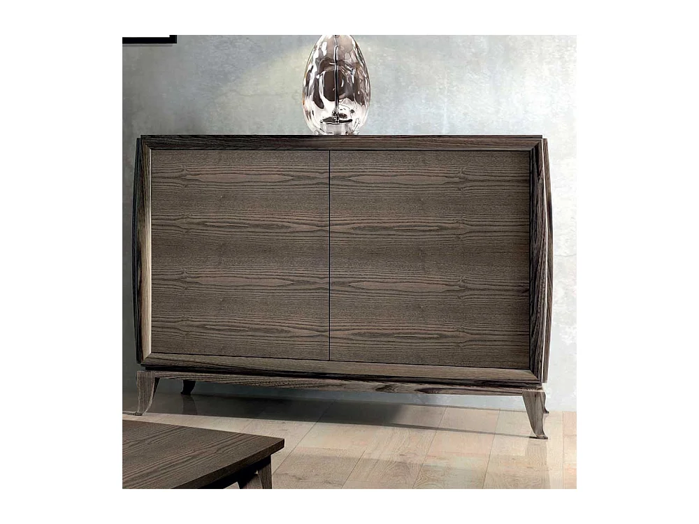 Sideboard in Esche dunkel furniert zwei Türen