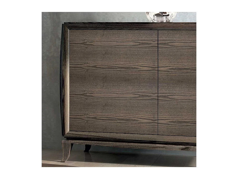 Sideboard in Esche dunkel furniert zwei Türen