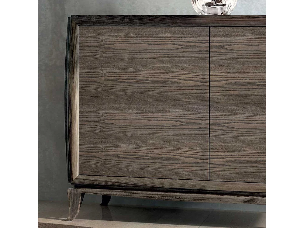 Sideboard in Esche dunkel furniert zwei Türen