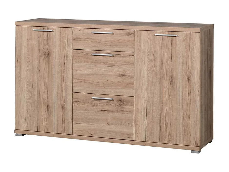 Sideboard mit Metallgriffen Touchwood Dekor