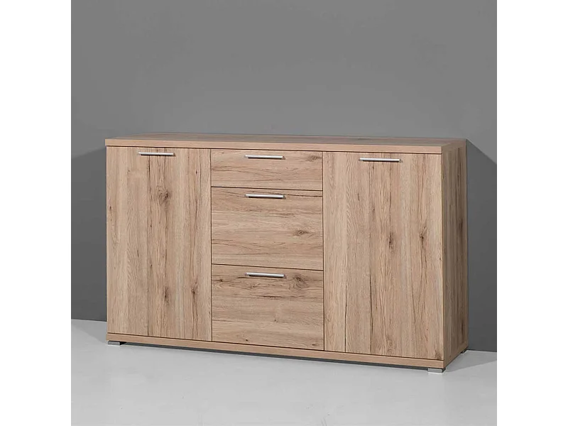 Sideboard mit Metallgriffen Touchwood Dekor