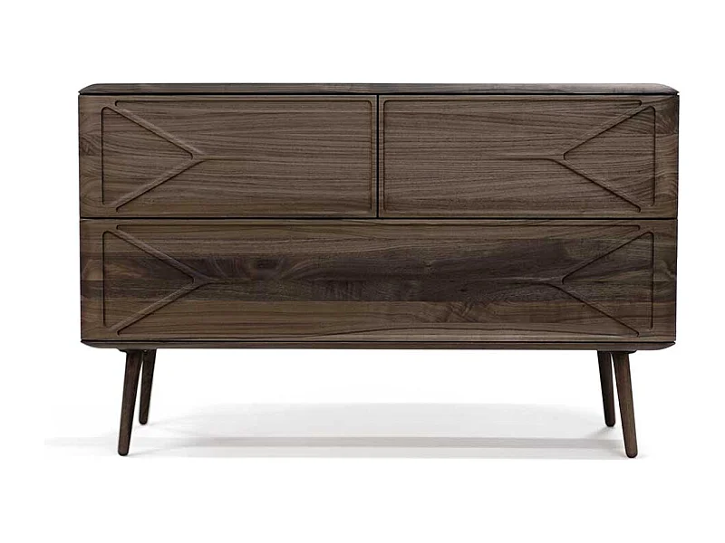 Esszimmersideboard aus Nussbaum Massivholz Retrostil