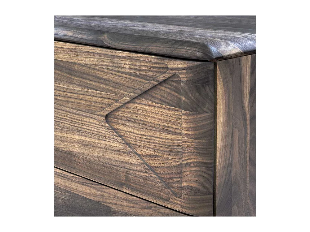 Esszimmersideboard aus Nussbaum Massivholz Retrostil