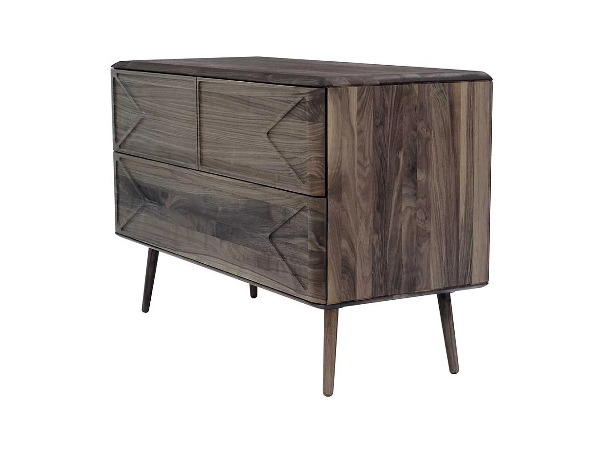 Esszimmersideboard aus Nussbaum Massivholz Retrostil