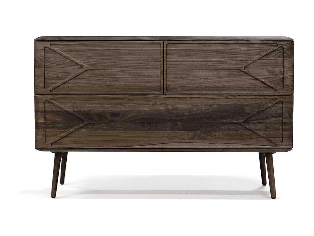 Esszimmersideboard aus Nussbaum Massivholz Retrostil