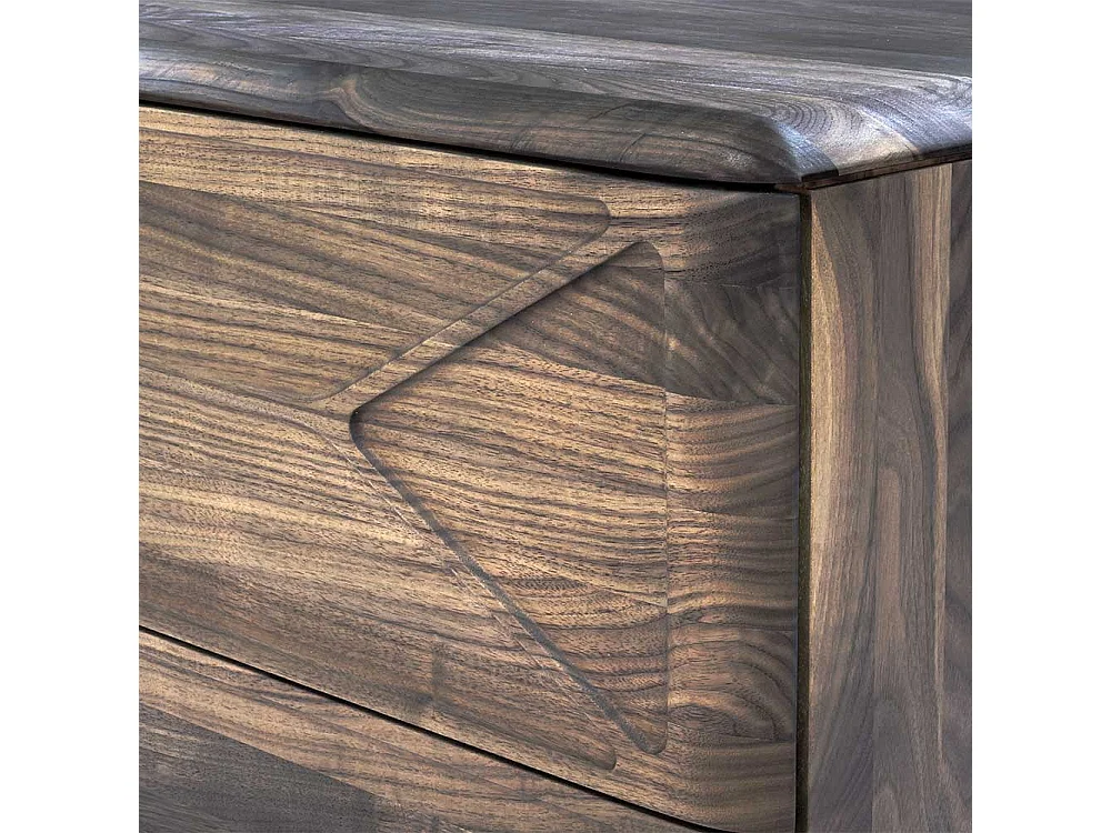 Esszimmersideboard aus Nussbaum Massivholz Retrostil