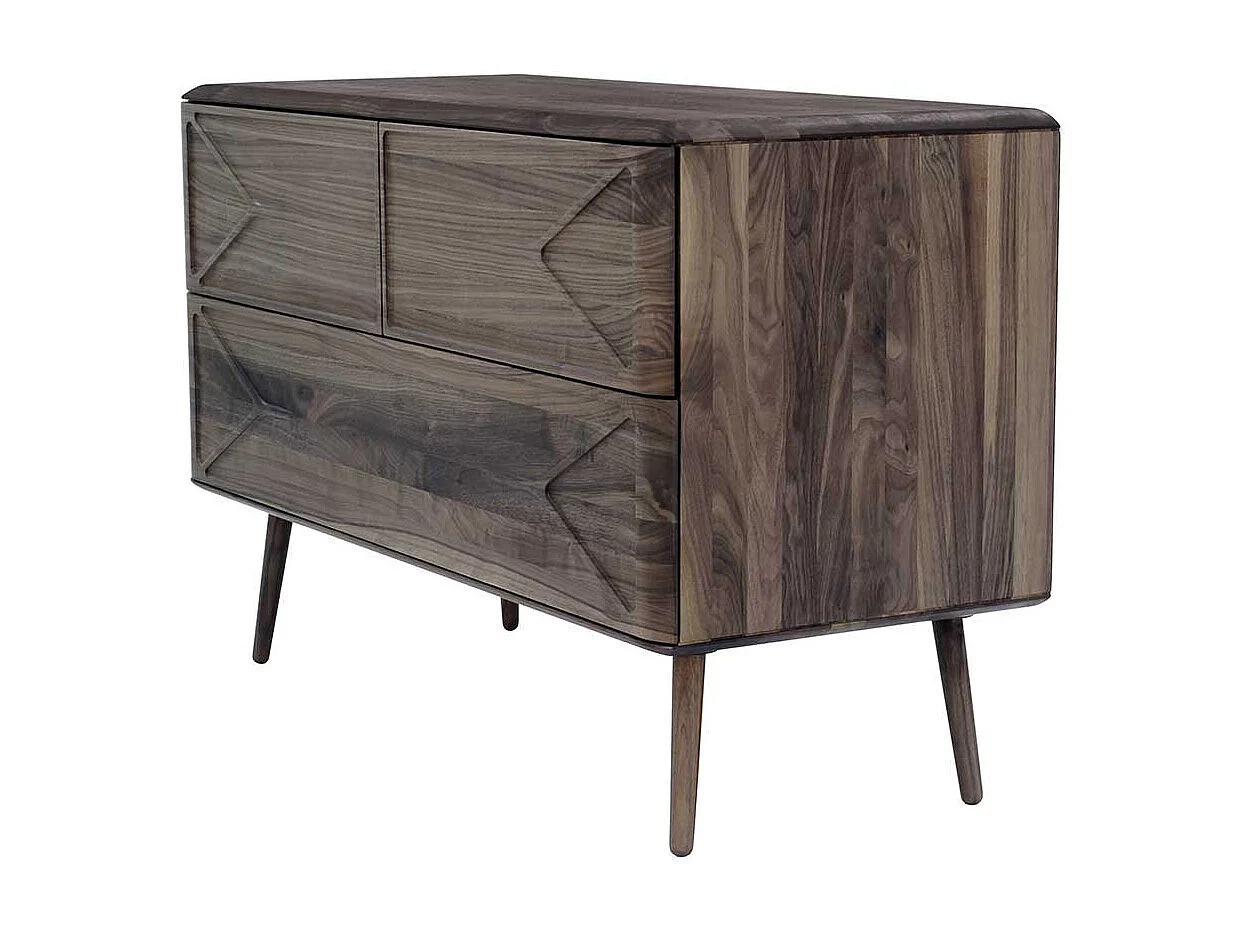 Esszimmersideboard aus Nussbaum Massivholz Retrostil